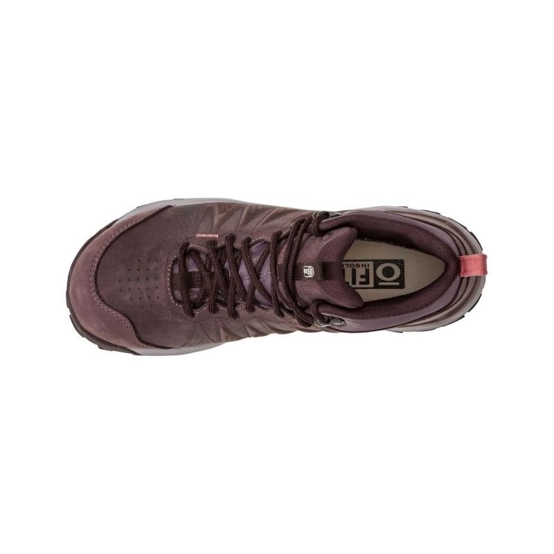 Oboz Women's Shoes Sypes Low Leather Waterproof-Peppercorn