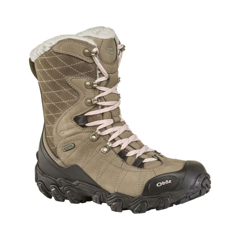 Oboz Women's Shoes Bridger 9'' Insulated Waterproof-Brindle - Click Image to Close