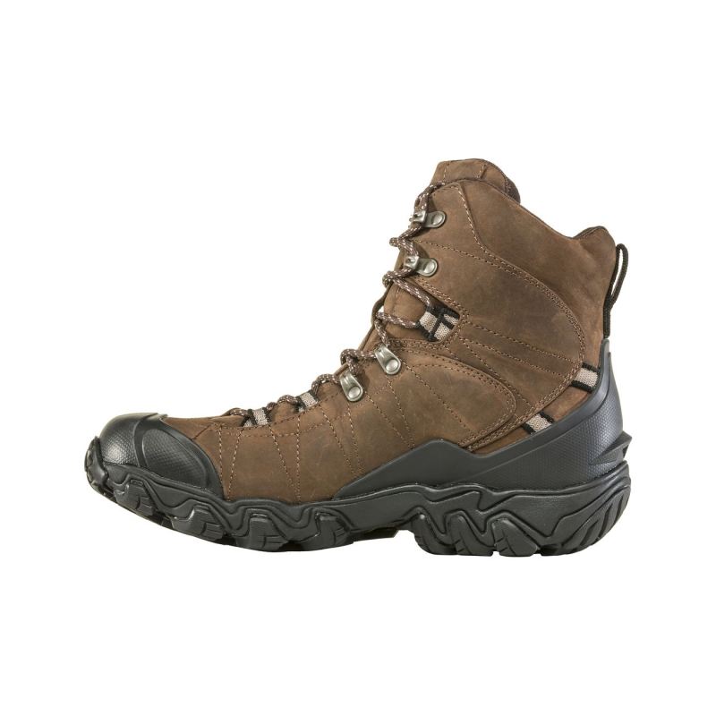 Oboz Men's Shoes Bridger 8'' Insulated Waterproof-Bark - Click Image to Close