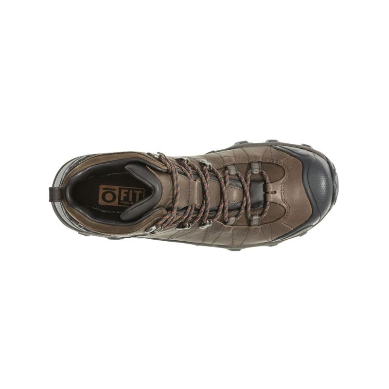 Oboz Men's Shoes Bridger Premium Mid Waterproof-Saddle Brn - Click Image to Close