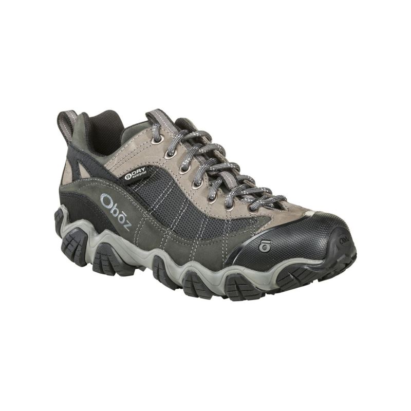 Oboz Men's Shoes Firebrand II Low Waterproof-Gray