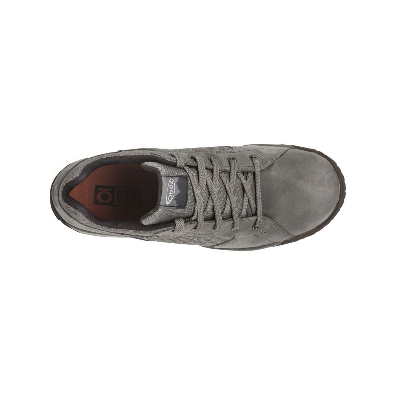 Oboz Men's Shoes Mendenhall Low Canvas-Gunmetal - Click Image to Close