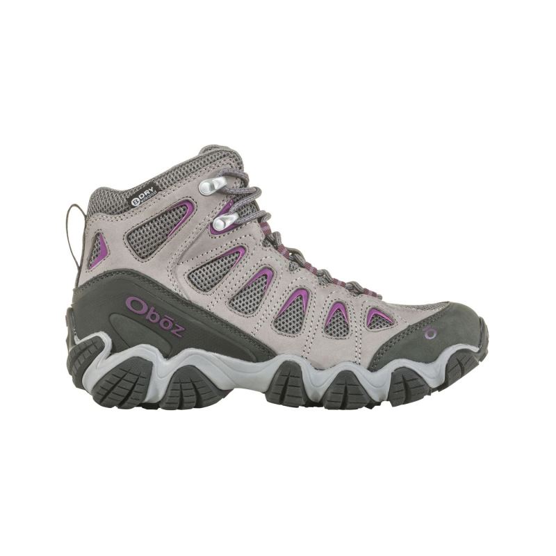 Oboz Women's Shoes Sawtooth II Mid Waterproof-Pewter/V