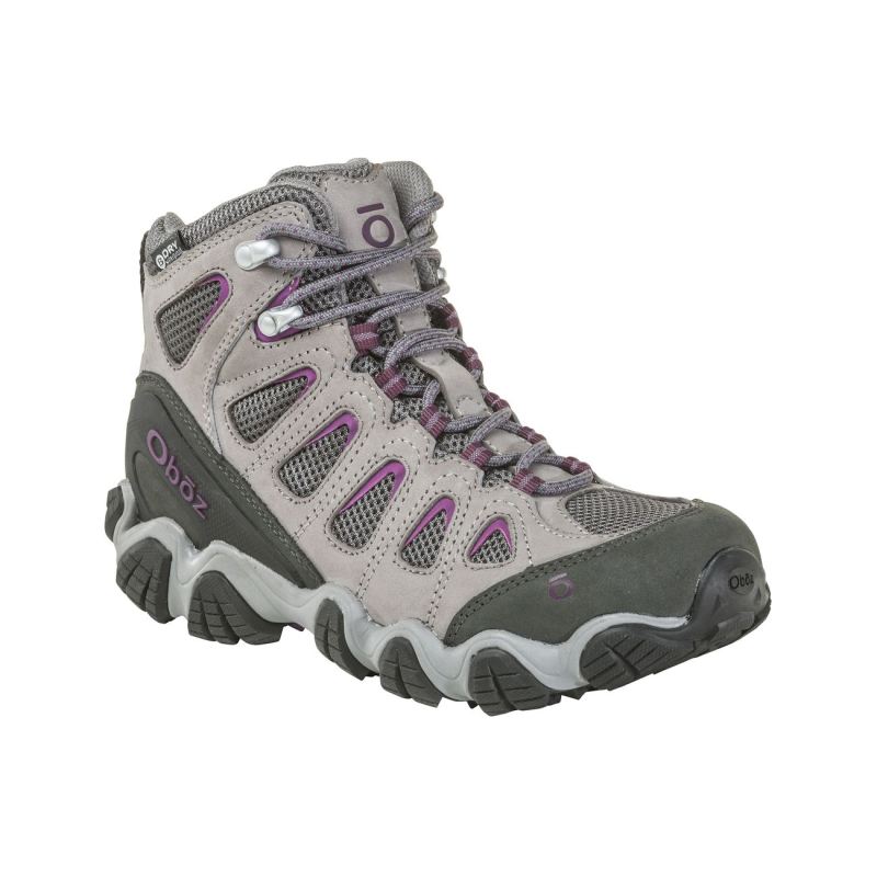 Oboz Women's Shoes Sawtooth II Mid Waterproof-Pewter/V