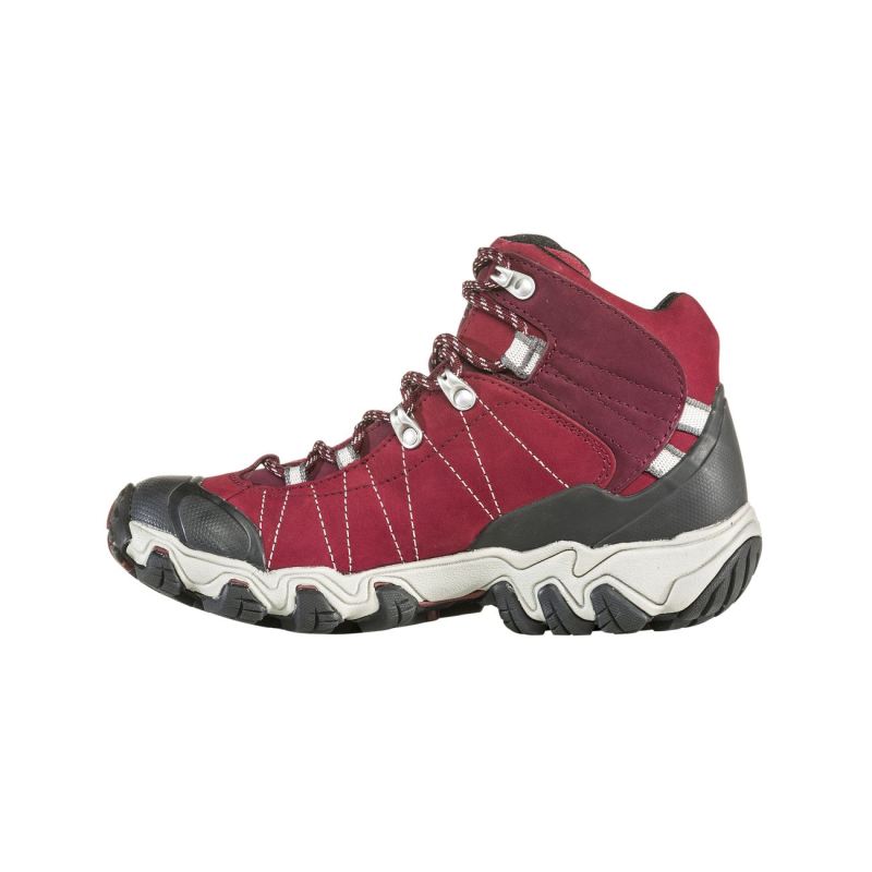 Oboz Women's Shoes Bridger Mid Waterproof-Rio Red - Click Image to Close