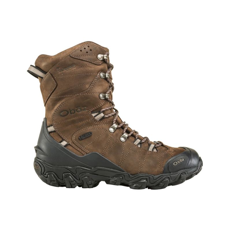 Oboz Men's Shoes Bridger 10'' Insulated Waterproof-Bark - Click Image to Close
