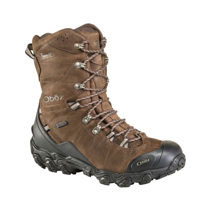 Oboz Men's Shoes Bridger 10'' Insulated Waterproof-Bark - Click Image to Close