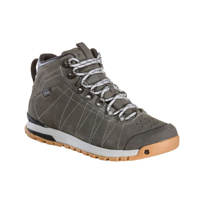 Oboz Men's Shoes Bozeman Mid Leather-Charcoal - Click Image to Close