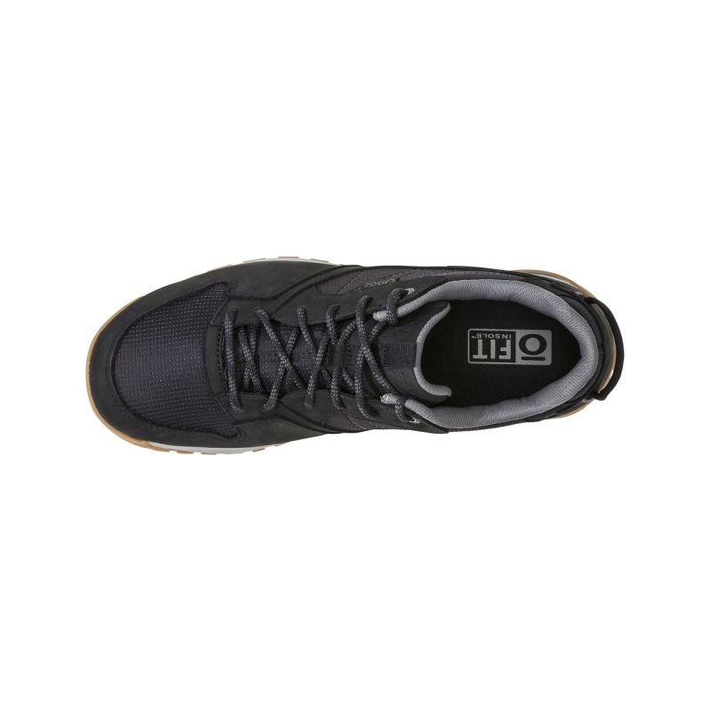 Oboz Men's Shoes Bozeman Low-Black - Click Image to Close