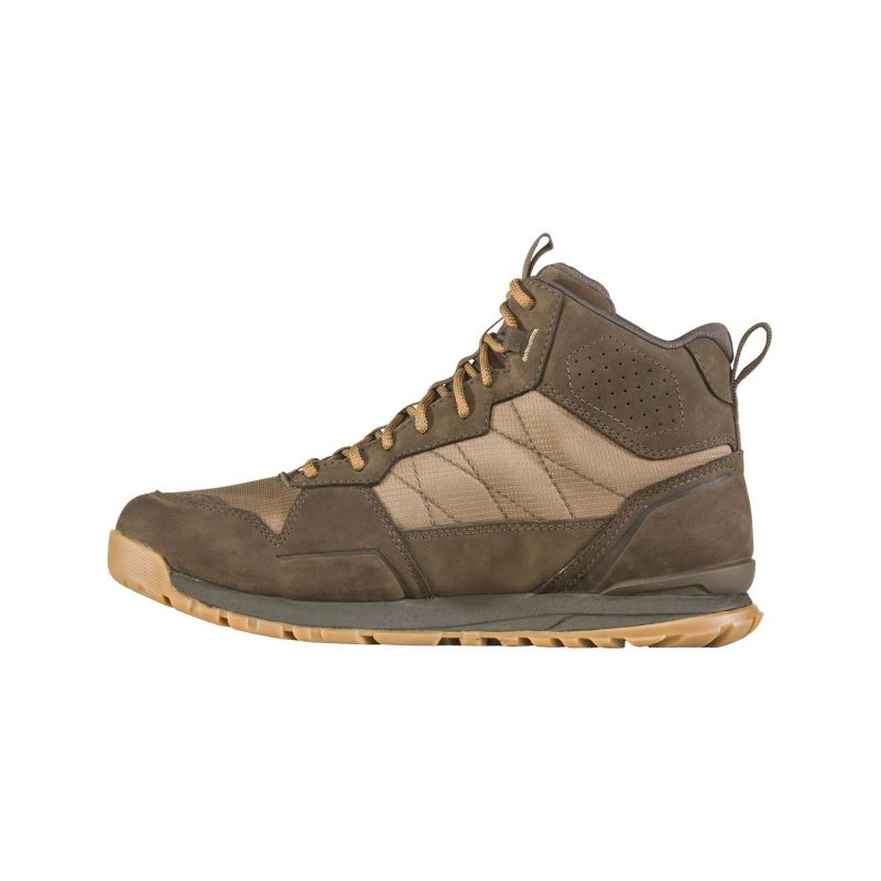 Oboz Men's Shoes Bozeman Mid Waterproof-Woodgrain - Click Image to Close