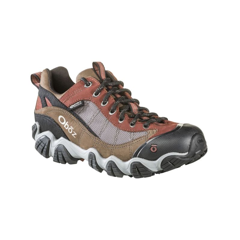 Oboz Men's Shoes Firebrand II Low Waterproof-Earth - Click Image to Close