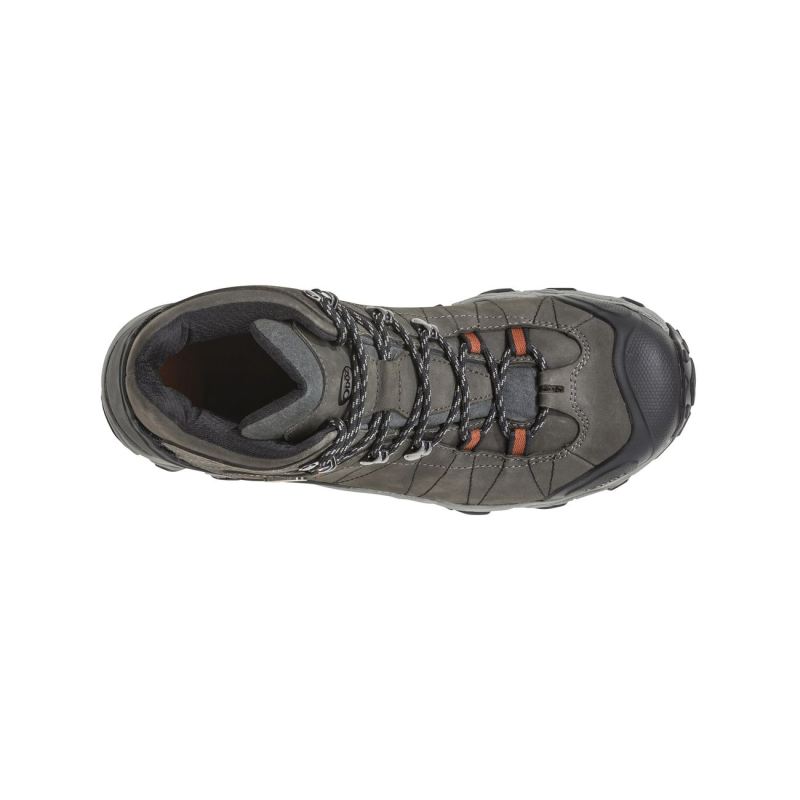 Oboz Men's Shoes Bridger Mid Waterproof-Raven - Click Image to Close