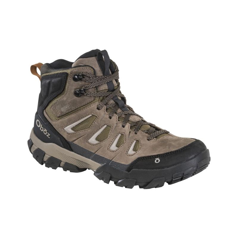 Oboz Men's Shoes Sawtooth X Mid Waterproof-Canteen - Click Image to Close